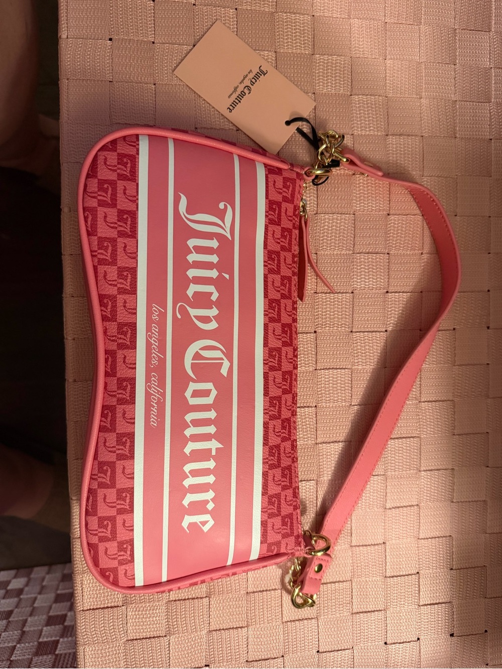 Juicy Couture Pink Logo Wristlet Clutch - Picture 4 of 4